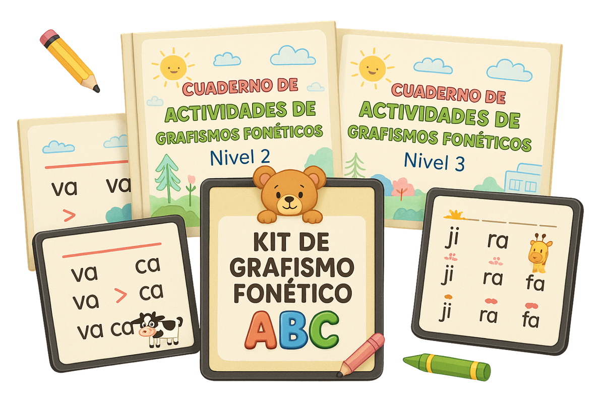 Materiales del Kit de Grafismo Fonético