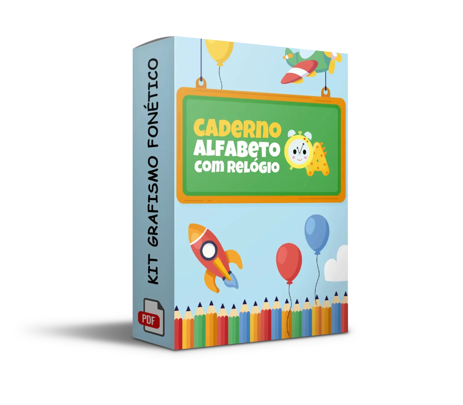Caderno Alfabeto com Relógio